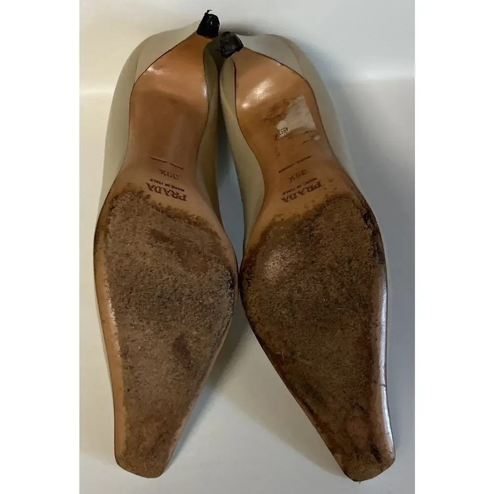 Prada Calzature Donna Capretto Stiletto Heels 39.5 Shoes